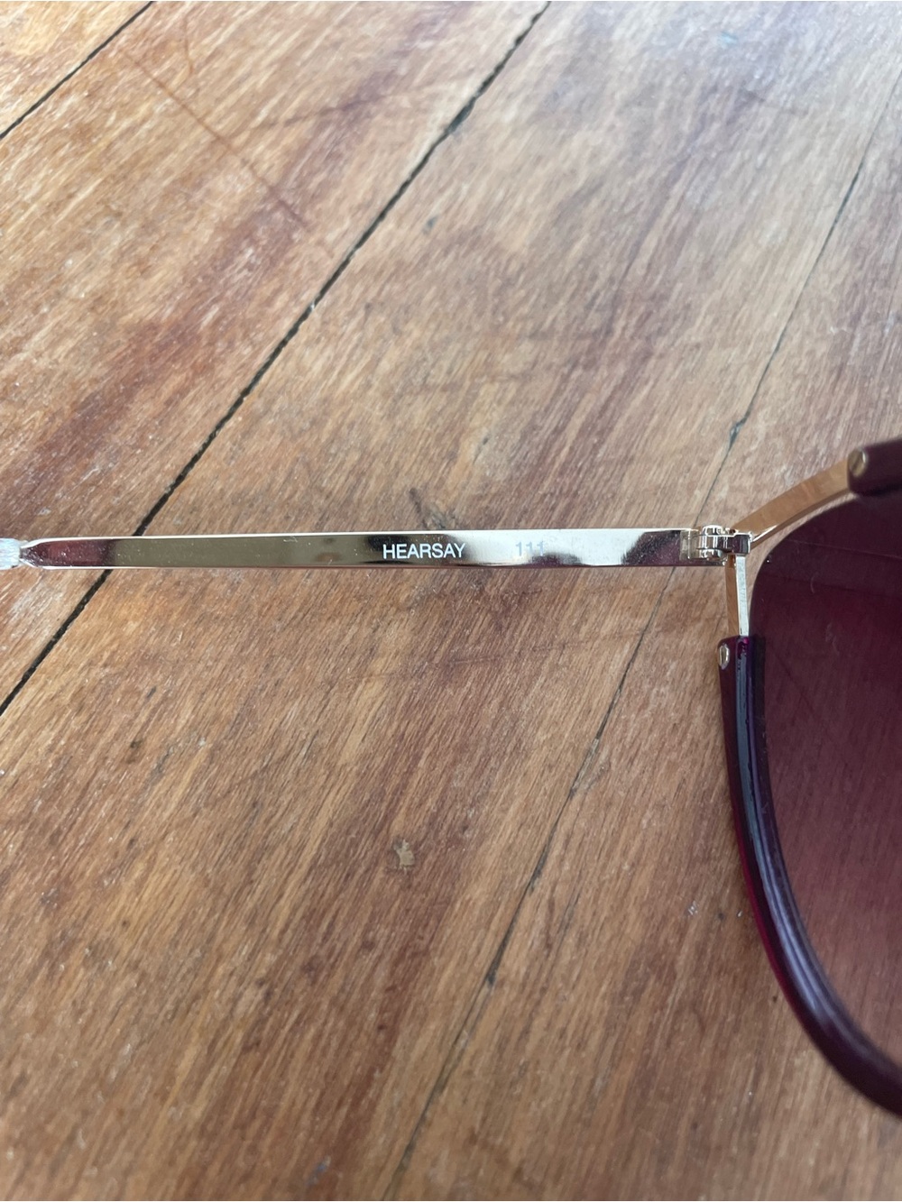 Quay Australia Purple Magenta Hearsay Cat Eye Sunglasses - Picture 5 of 5